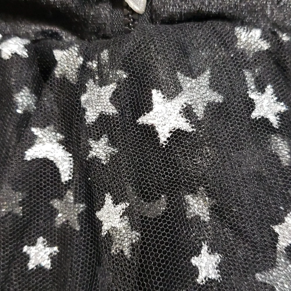 Hallow's Eve NWT Glitter Stars and Moon Witch Costume with Matching Bag, Girls 4